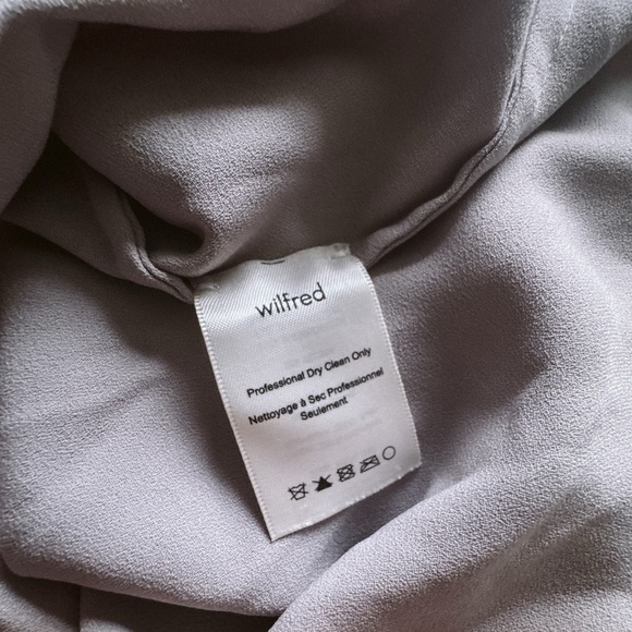 Aritzia Wilfred Sevres Blouse in Grey-Taupe - Size Small - Picture 5 of 6